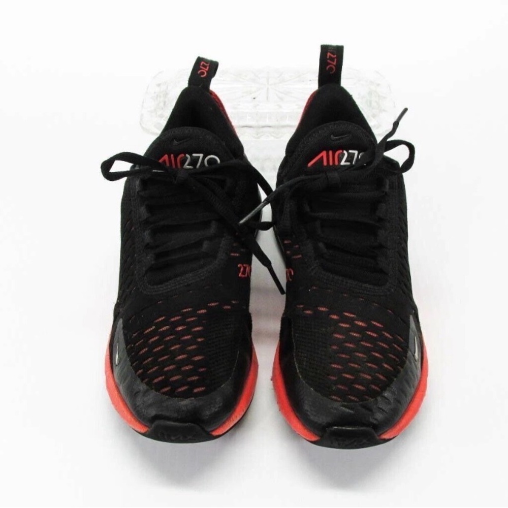 Nike Air Max 270 Black & Red Athletic Sneakers